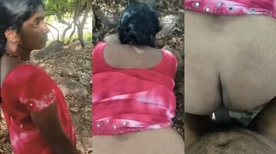 Randi Aunty’s Outdoor Doggy Style Sex