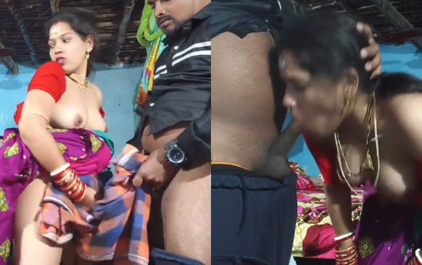 Village Bhabhi Viral Dick Sucking and Sex MMS Hot Video