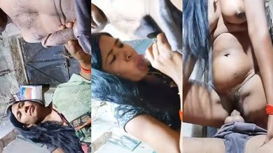 Village wife blowjob and cock ride bf