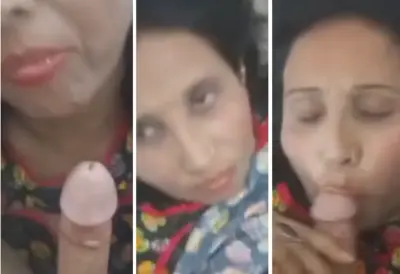 The boy made Najma Aunty suck his penis Viral Video