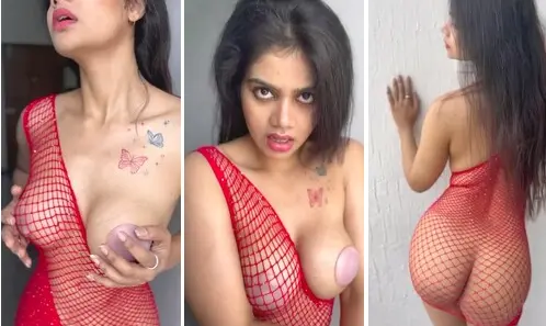 Beautiful Model In Net Dress Showing Her Moves Full Video