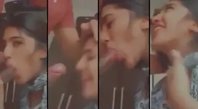 Beautiful Teen Girlfriend Giving a Deepthroat Blowjob Full Video