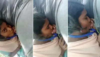 Tamil Girlfriend Giving a Blowjob to BF Full Video