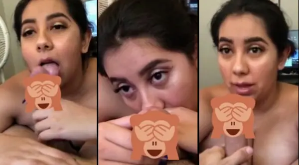 Horny Cute Slut sucking his Dick Giving bj Full Video