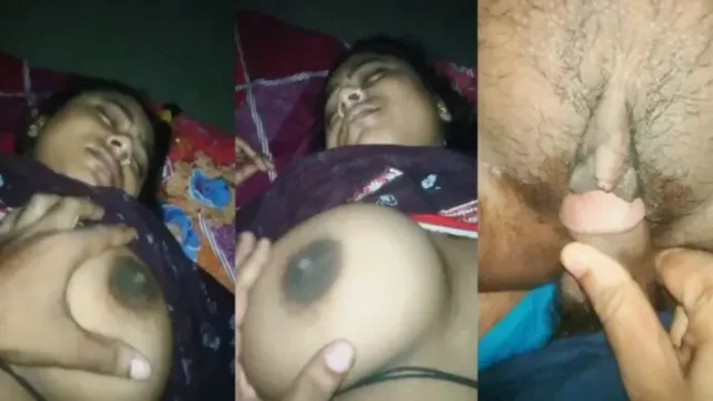 Desi Sleeping bhabhi’s Boobs Pressed and Fucked by Husband HD Video